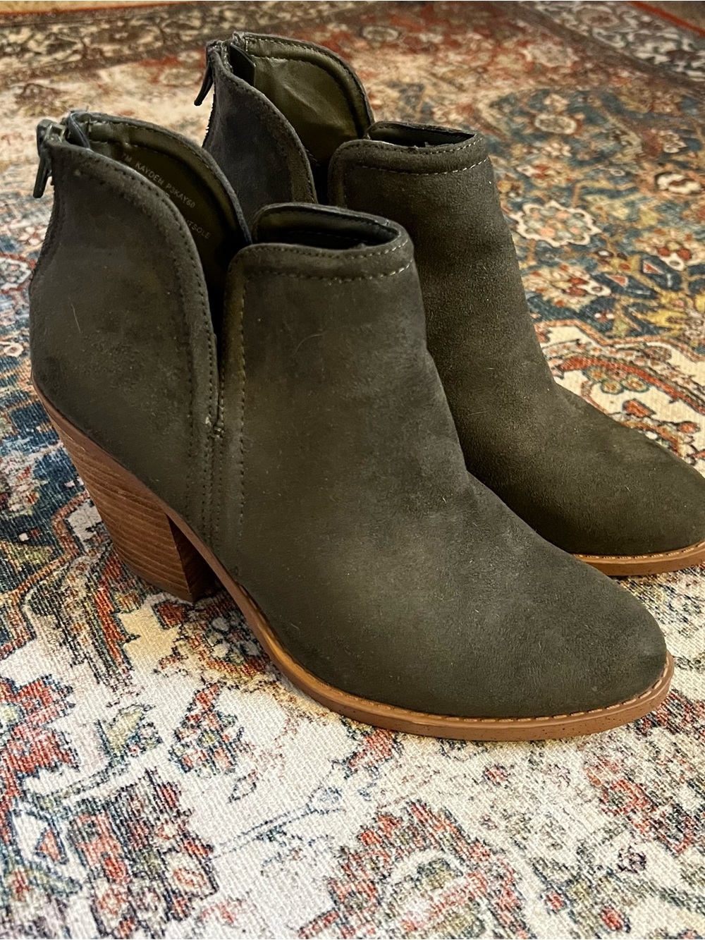 Joie Kayden Moss Green Booties